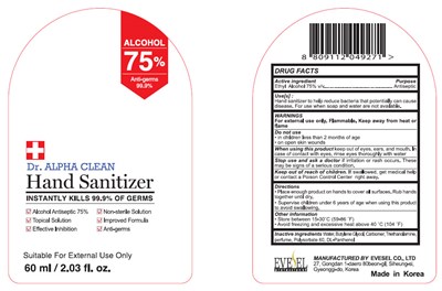 60ml (Dr.alpha Clean Hand Sanituzer 60ml)